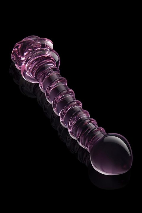 GLAZE GLASS ROSEBUD SPIRAL G-SPOT DILDO GLAZE GLASS ROSEBUD SPIRAL G-SPOT DILDO