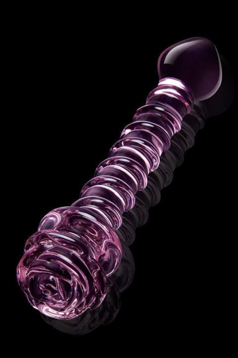 GLAZE GLASS ROSEBUD SPIRAL G-SPOT DILDO GLAZE GLASS ROSEBUD SPIRAL G-SPOT DILDO