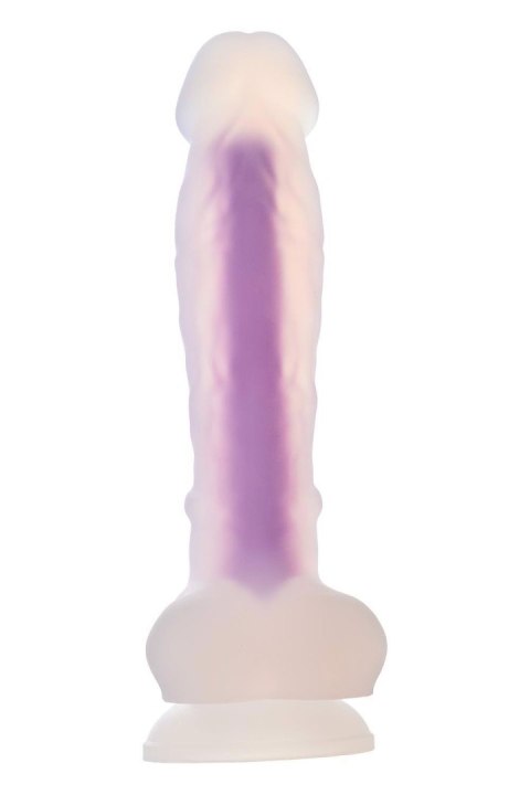 RADIANT SOFT SILICONE GLOW IN THE DARK DILDO MEDIUM PURPLE RADIANT SOFT SILICONE GLOW IN THE DARK DILDO MEDIUM PURPLE