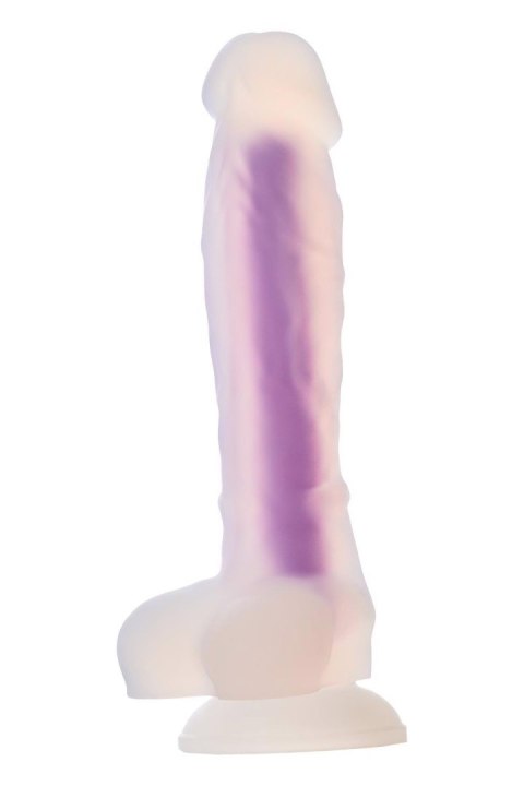 RADIANT SOFT SILICONE GLOW IN THE DARK DILDO MEDIUM PURPLE RADIANT SOFT SILICONE GLOW IN THE DARK DILDO MEDIUM PURPLE
