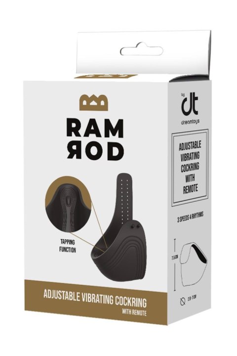 RAMROD ADJUSTABLE VIBRATING COCKRING WITH REMOTE RAMROD ADJUSTABLE VIBRATING COCKRING WITH REMOTE