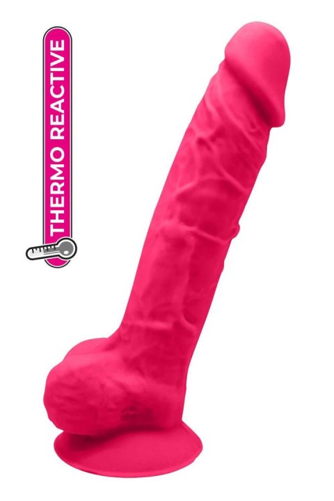 REAL LOVE DILDO WITH BALLS 7INCH FUCHSIA REAL LOVE DILDO WITH BALLS 7INCH FUCHSIA