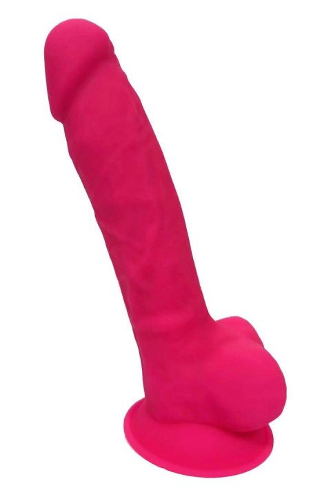 REAL LOVE DILDO WITH BALLS 7INCH FUCHSIA REAL LOVE DILDO WITH BALLS 7INCH FUCHSIA