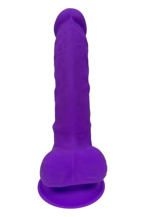 REAL LOVE DILDO WITH BALLS 7INCH PURPLE REAL LOVE DILDO WITH BALLS 7INCH PURPLE