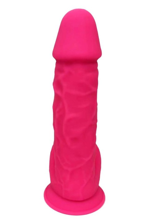 REAL LOVE DILDO WITH BALLS 8.5INCH FUCHSIA REAL LOVE DILDO WITH BALLS 8.5INCH FUCHSIA
