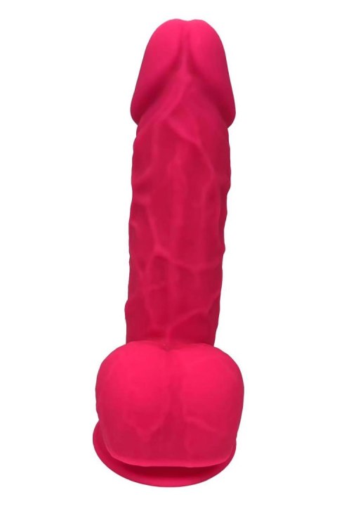 REAL LOVE DILDO WITH BALLS 8.5INCH FUCHSIA REAL LOVE DILDO WITH BALLS 8.5INCH FUCHSIA