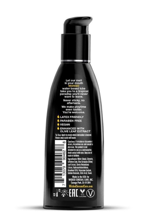 WICKED AQUA MANGO LUBE 60ML WICKED AQUA MANGO LUBE 60ML