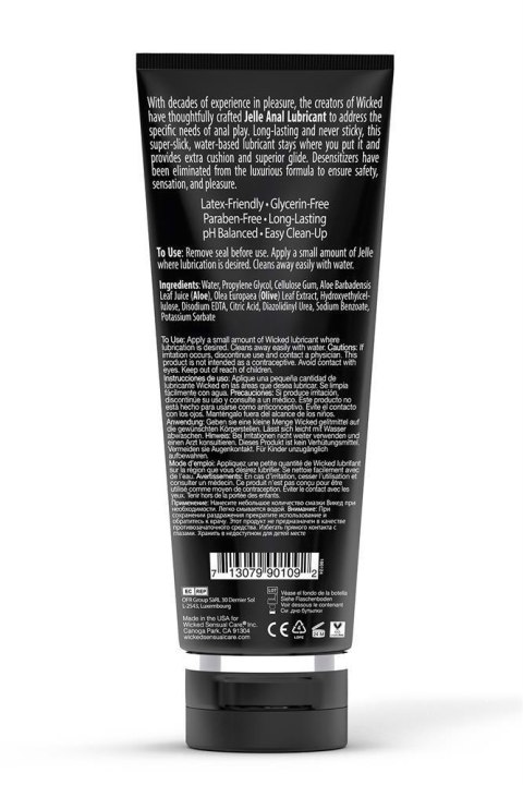 WICKED JELLE ANAL LUBRICANT 240ML WICKED JELLE ANAL LUBRICANT 240ML