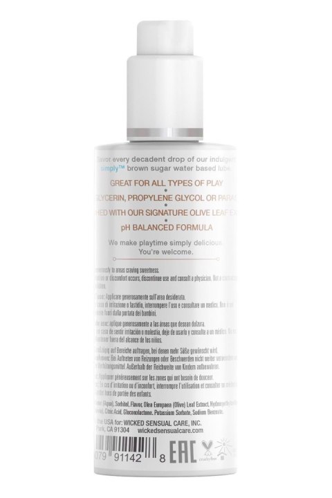 WICKED SIMPLY LUBRICANT BROWN SUGAR 70ML WICKED SIMPLY LUBRICANT BROWN SUGAR 70ML