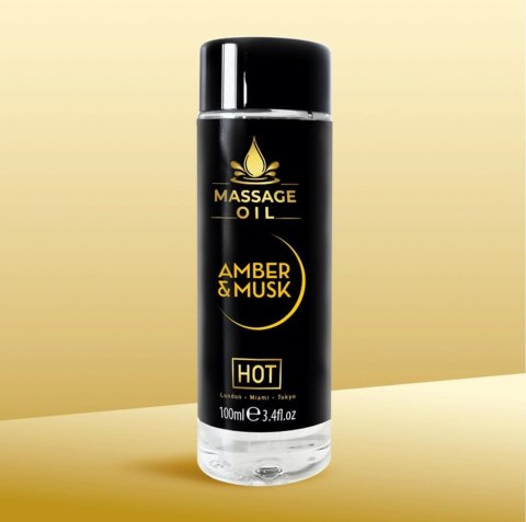 Olejek do masażu HOT Amber & Musk 100 ml Olejek do masażu HOT Amber & Musk 100 ml
