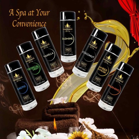 Olejek do masażu HOT Amber & Musk 100 ml Olejek do masażu HOT Amber & Musk 100 ml