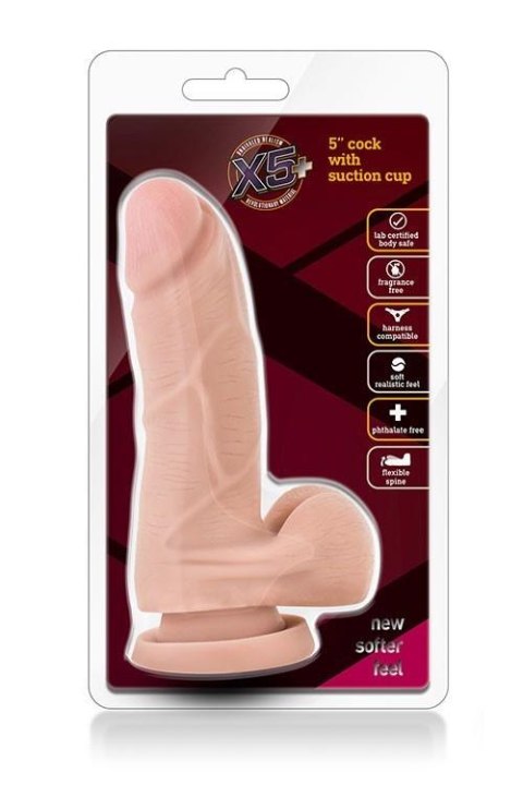 X5 PLUS 5INCH COCK WITH SUCTION CUP X5 PLUS 5INCH COCK WITH SUCTION CUP