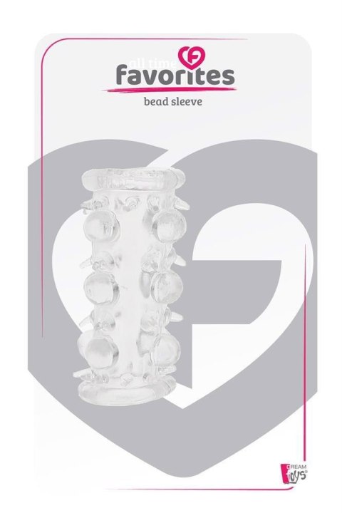 ALL TIME FAVORITES BEAD SLEEVE CLEAR ALL TIME FAVORITES BEAD SLEEVE CLEAR