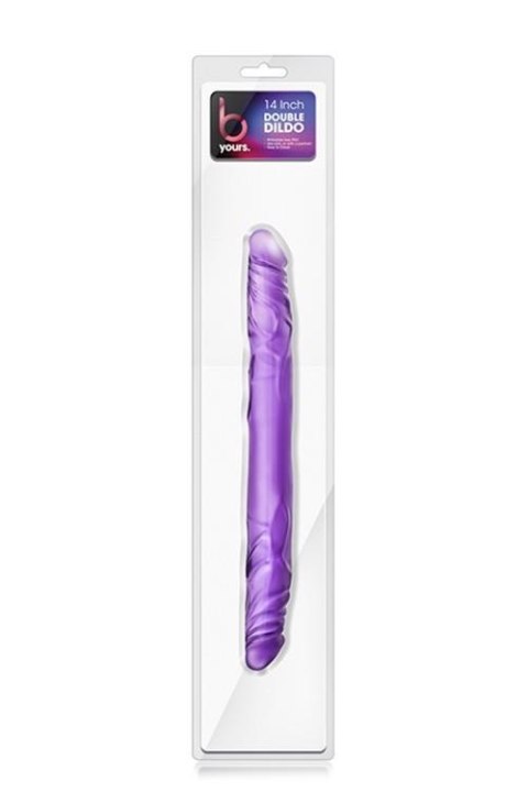 B YOURS 14INCH DOUBLE DILDO PURPLE B YOURS 14INCH DOUBLE DILDO PURPLE