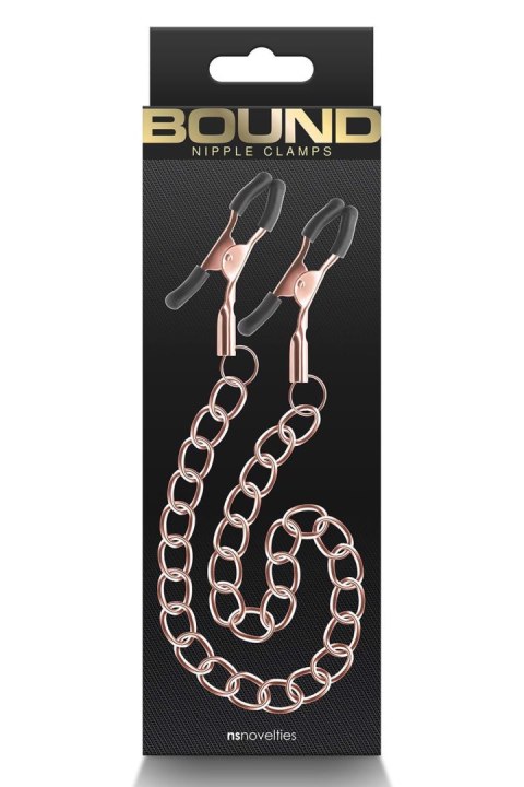 BOUND NIPPLE CLAMPS DC2 ROSE GOLD BOUND NIPPLE CLAMPS DC2 ROSE GOLD