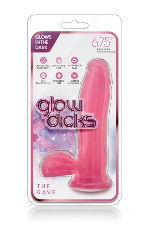 GLOW DICKS THE RAVE PINK GLOW DICKS THE RAVE PINK