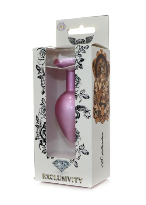 B - Series HeavyFun Plug-Jewellery Pearl Pink PLUG- Clear M B - Series HeavyFun Plug-Jewellery Pearl Pink PLUG- Clear M