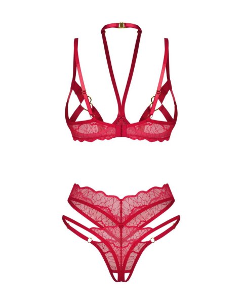 Obsessive Cupide Desir komplet 2-częściowy otwarty S/M Obsessive Cupide Desir komplet 2-częściowy otwarty S/M