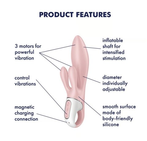 Satisfyer Air Pump Bunny 3 rose