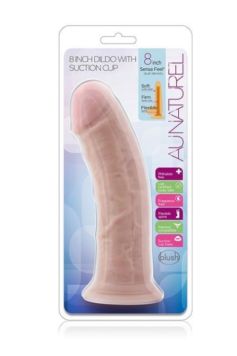 AU NATURAL 8INCH DILDO VANILLA AU NATURAL 8INCH DILDO VANILLA