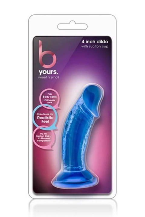 B YOURS SWEET N SMALL 4INCH DILDO BLUE B YOURS SWEET N SMALL 4INCH DILDO BLUE