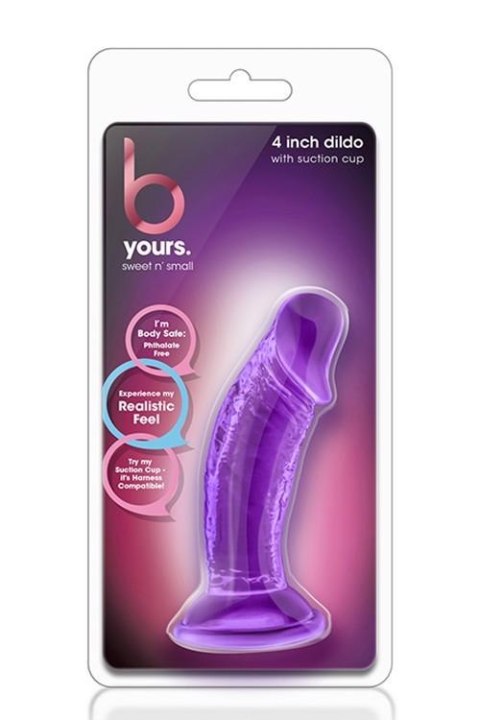 B YOURS SWEET N SMALL 4INCH DILDO PURPLE B YOURS SWEET N SMALL 4INCH DILDO PURPLE