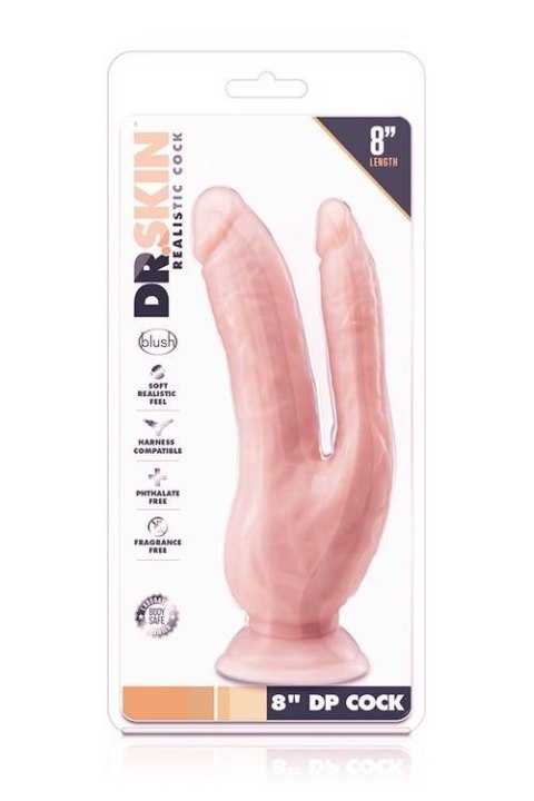 DR. SKIN 8INCH DP COCK FLESH DR. SKIN 8INCH DP COCK FLESH