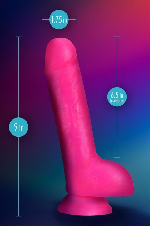 NEO ELITE 9 INCH COCK WITH BALLS NEON PINK NEO ELITE 9 INCH COCK WITH BALLS NEON PINK