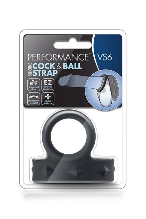 PERFORMANCE VS6 COCK & BALL STRAP BLACK PERFORMANCE VS6 COCK & BALL STRAP BLACK