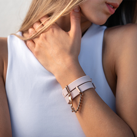 Crave ID Cuffs Pink/Rose Gold– Bransoletki Pink & Rose Gold z funkcją kajdanek Crave ID Cuffs Pink/Rose Gold– Bransoletki Pink & Rose Gold z funkcją kajdanek