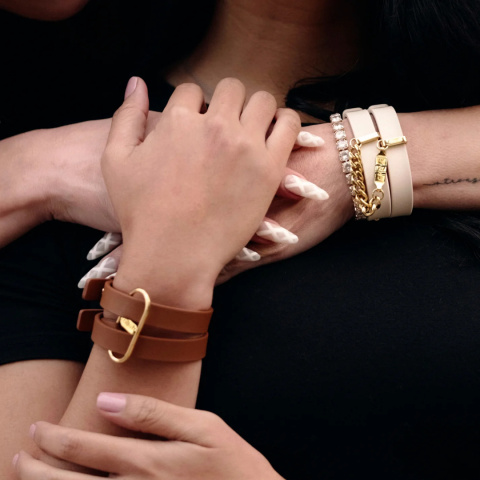 Crave ID Cuffs Pink/Rose Gold– Bransoletki Pink & Rose Gold z funkcją kajdanek Crave ID Cuffs Pink/Rose Gold– Bransoletki Pink & Rose Gold z funkcją kajdanek