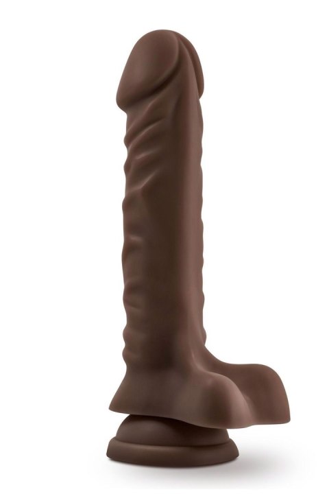 DR. SKIN PLUS 9 INCH POSABLE DILDO WITH BALLS CHOCOLATE DR. SKIN PLUS 9 INCH POSABLE DILDO WITH BALLS CHOCOLATE