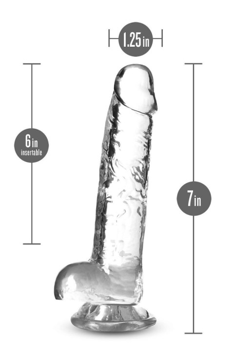 NATURALLY YOURS 7" CRYSTALLINE DILDO DIAMOND NATURALLY YOURS 7" CRYSTALLINE DILDO DIAMOND