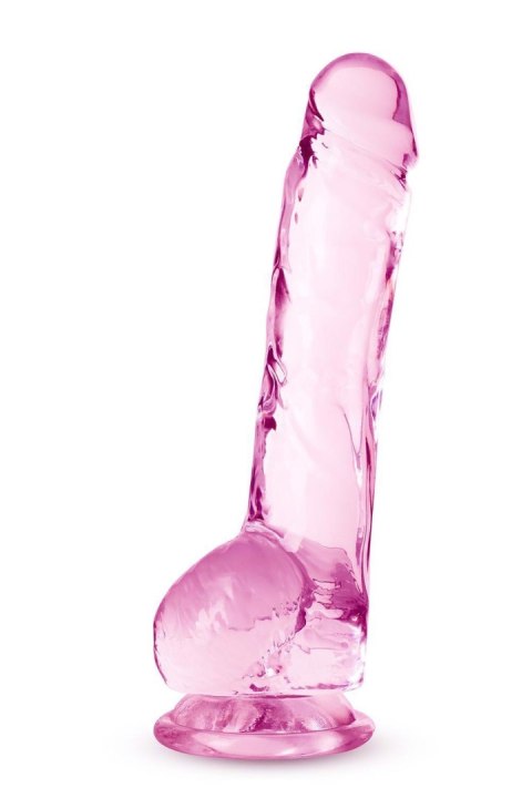 NATURALLY YOURS 8" CRYSTALLINE DILDO ROSE NATURALLY YOURS 8" CRYSTALLINE DILDO ROSE