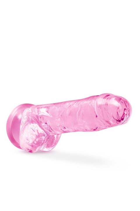 NATURALLY YOURS 8" CRYSTALLINE DILDO ROSE NATURALLY YOURS 8" CRYSTALLINE DILDO ROSE