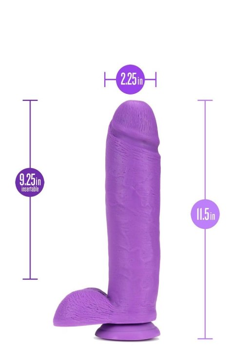 NEO 11 INCH DUAL DENSITY DILDO NEON PURPLE NEO 11 INCH DUAL DENSITY DILDO NEON PURPLE