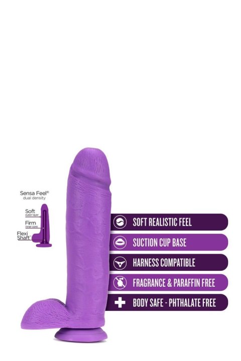 NEO 11 INCH DUAL DENSITY DILDO NEON PURPLE NEO 11 INCH DUAL DENSITY DILDO NEON PURPLE