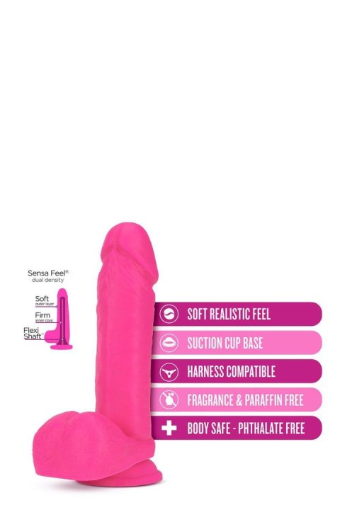 NEO 8 INCH DUAL DENSITY DILDO NEON PINK NEO 8 INCH DUAL DENSITY DILDO NEON PINK