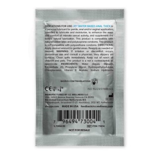 Eropartner - INTERSLASH B.V. System JO - Anal Thick Water Based Lubricant Sachet 5ml