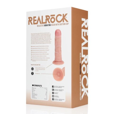 SHOTS Vibrating Regular Curved Cock - 6 / 15,5 cm - Flesh
