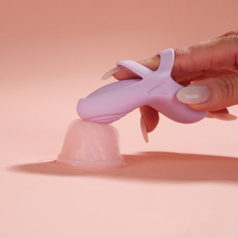 Svakom Echo 2 Pink Lilac - podgrzewany masażer na palec