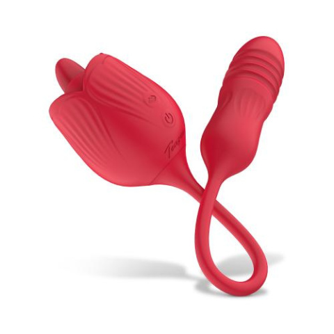Teazers Rose Wibrator z dildo Teazers Rose Wibrator z dildo