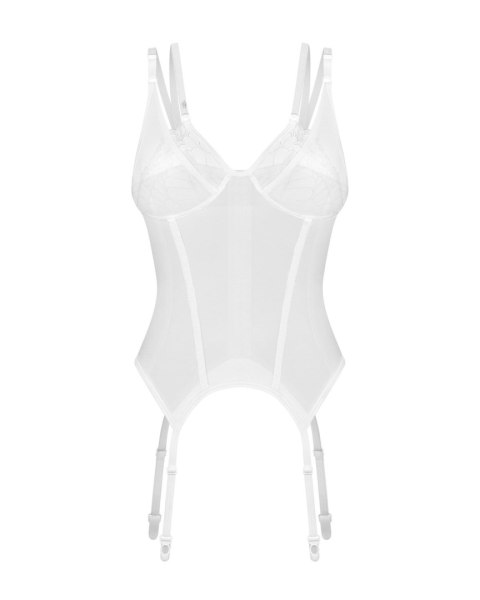 Obsessive - Arrowel White gorset biały L/XL Obsessive - Arrowel White gorset biały L/XL