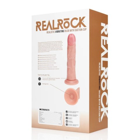 SHOTS Vibrating Regular Curved Cock - 8 / 20,5 cm - Flesh