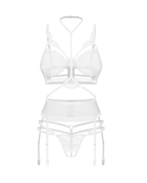Obsessive - Premisis White otwarty komplet 3-częściowy L/XL