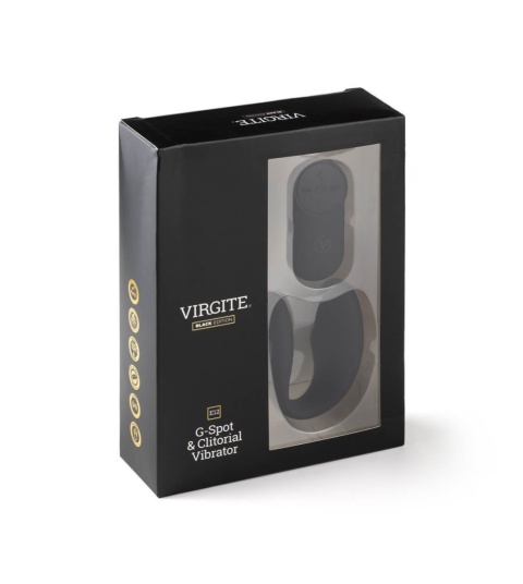 Virgite E12 Black – Wibrator dla par z pilotem i stymulacją punktu G oraz łechtaczki Virgite E12 Black – Wibrator dla par z pilotem i stymulacją punktu G oraz łechtaczki