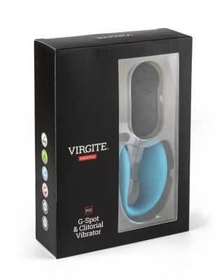 Virgite E12 Blue – Wibrator dla par z pilotem i stymulacją punktu G oraz łechtaczki