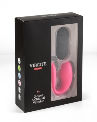 Virgite E12 Pink – Wibrator dla par z pilotem i stymulacją punktu G oraz łechtaczki
