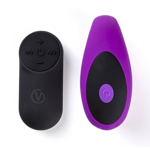 Virgite E12 Purple – Wibrator dla par z pilotem i stymulacją punktu G oraz łechtaczki Virgite E12 Purple – Wibrator dla par z pilotem i stymulacją punktu G oraz łechtaczki