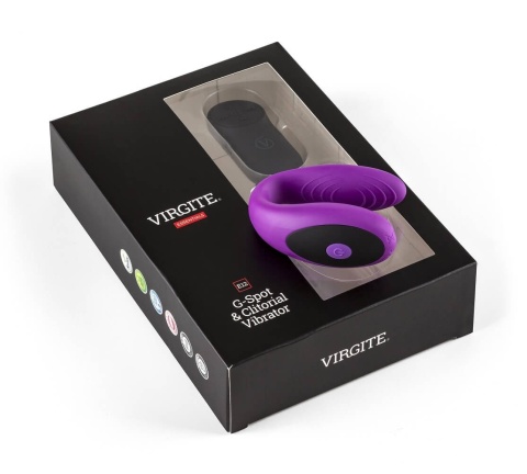 Virgite E12 Purple – Wibrator dla par z pilotem i stymulacją punktu G oraz łechtaczki Virgite E12 Purple – Wibrator dla par z pilotem i stymulacją punktu G oraz łechtaczki